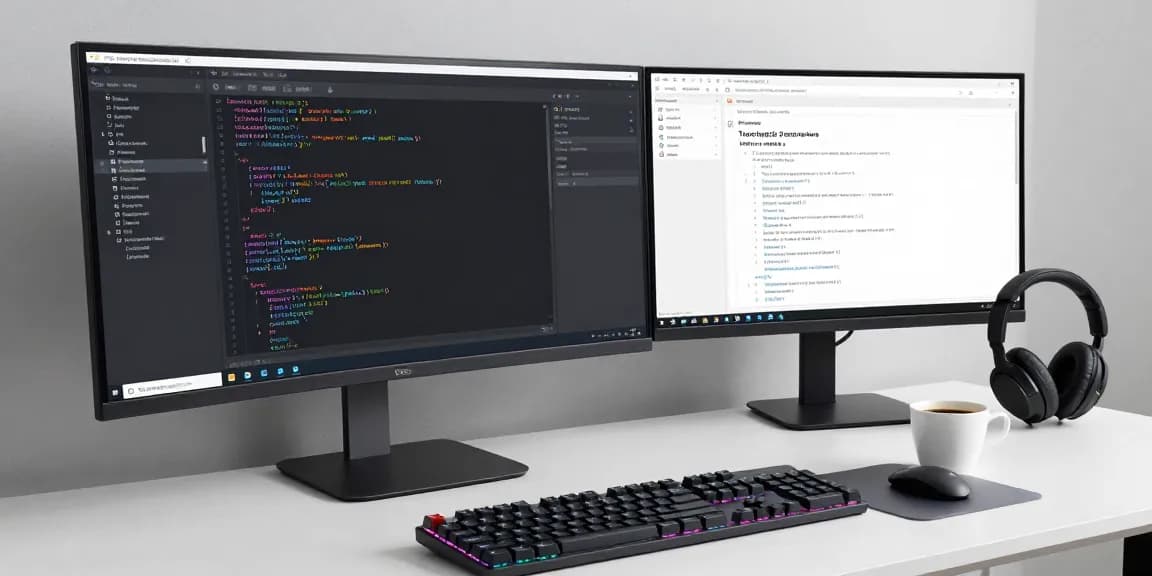 ae888black software development workspace showcasing code, digital platforms, and advanced AI technology.