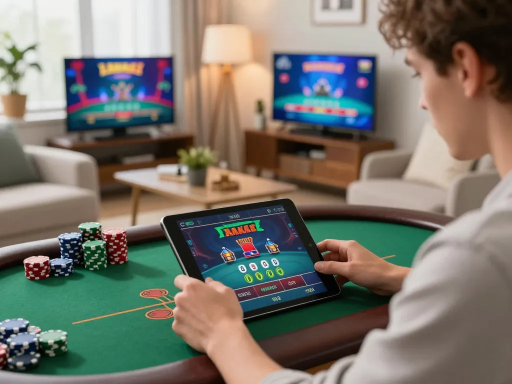Engaging online blackjack gameplay on tablet featuring lc88 gaming strategy.