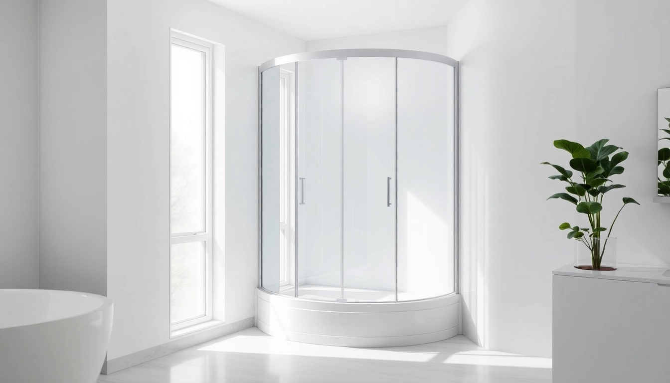 Duschkabine 80x80 in modernem Badezimmer mit gläsernen Wänden und elegantem Design.