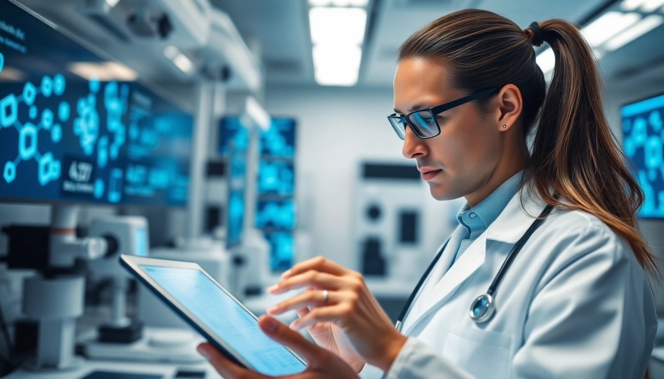 Analyzing Retatrutide data in a modern clinical lab setting by a healthcare expert.