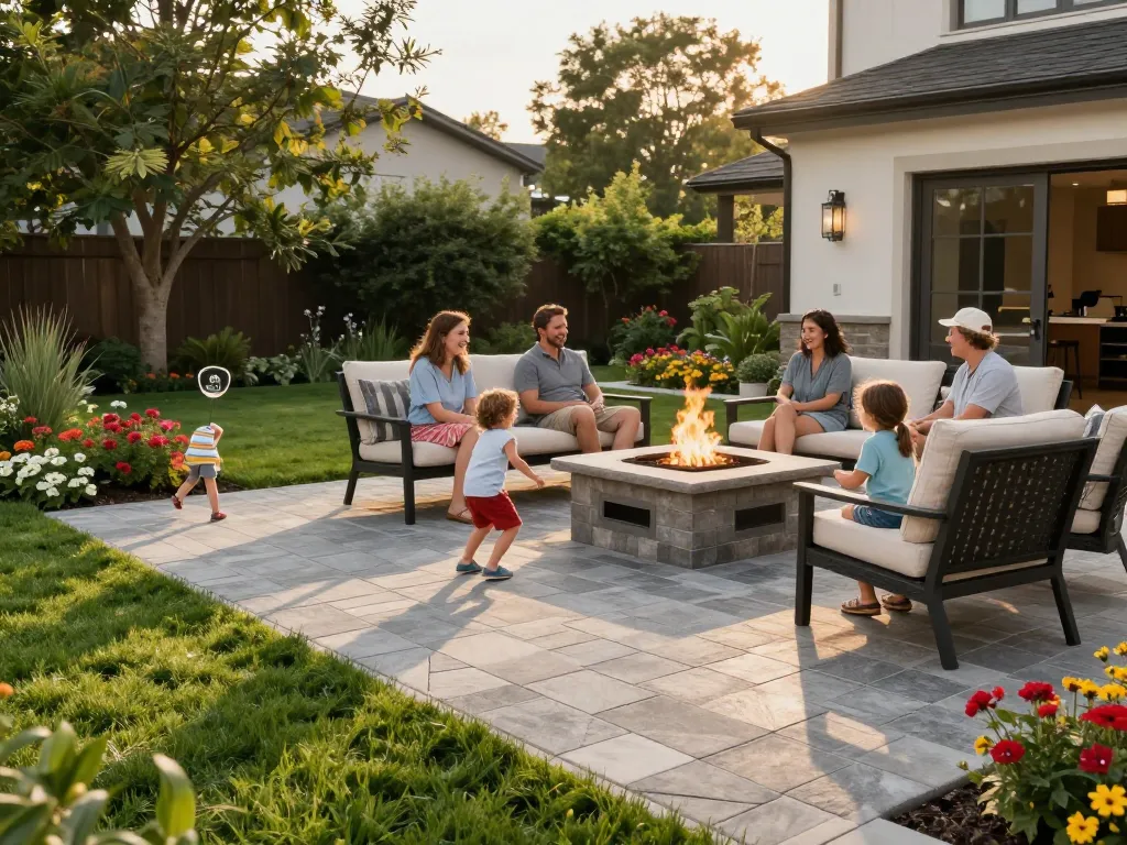 Paver companies near me transform backyards into inviting outdoor spaces with high-end paver patios and fire pits.