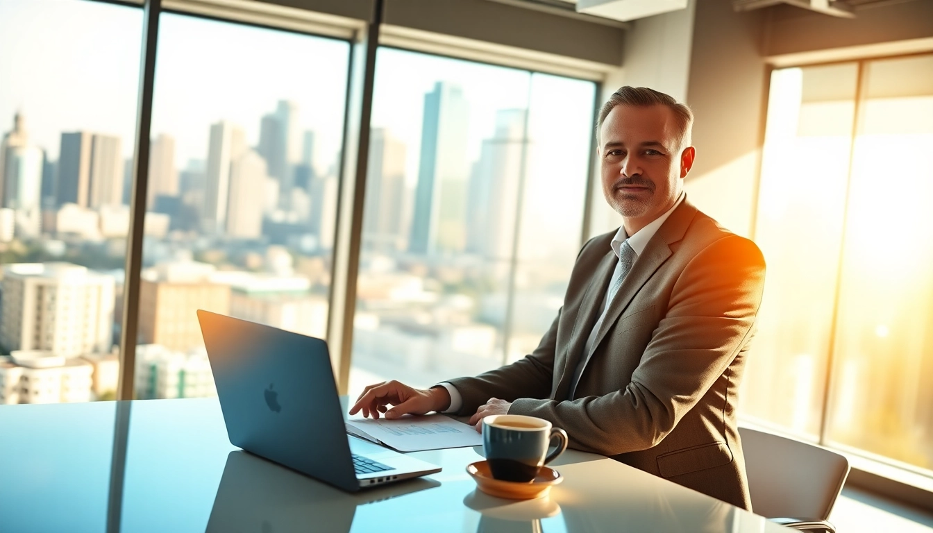 Guiding clients, the fiduciary financial advisor nova va consults in a modern office setting.
