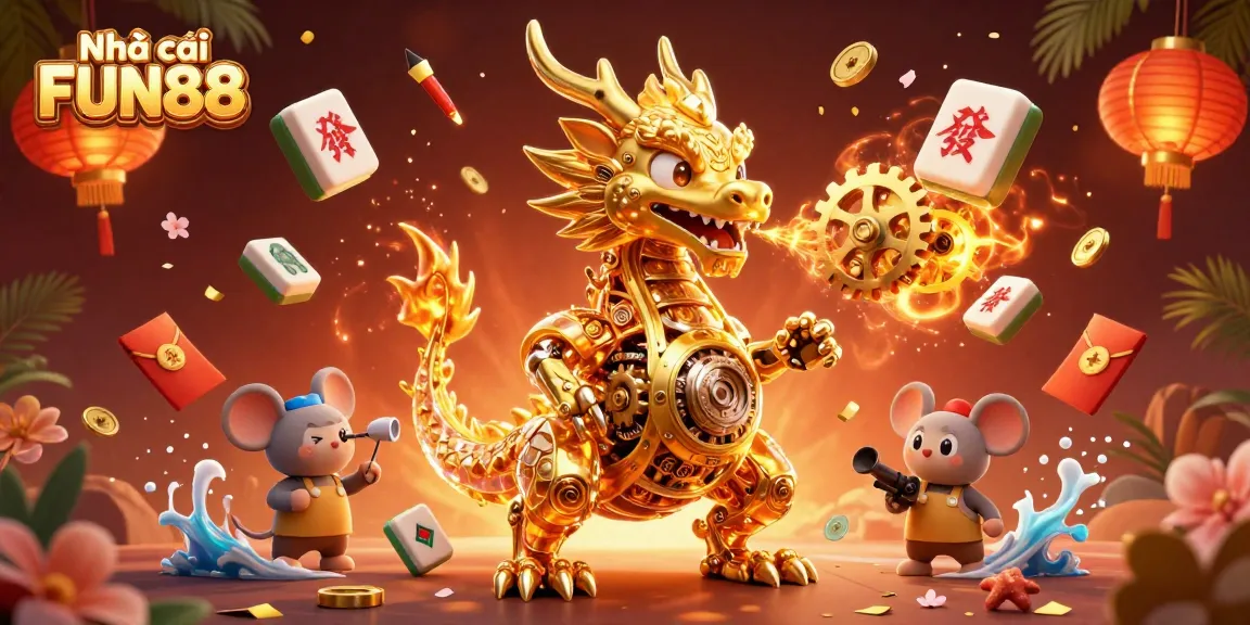 Engage with Nhà cái FUN88 in a vibrant 3D casino world filled with excitement and unique game elements.