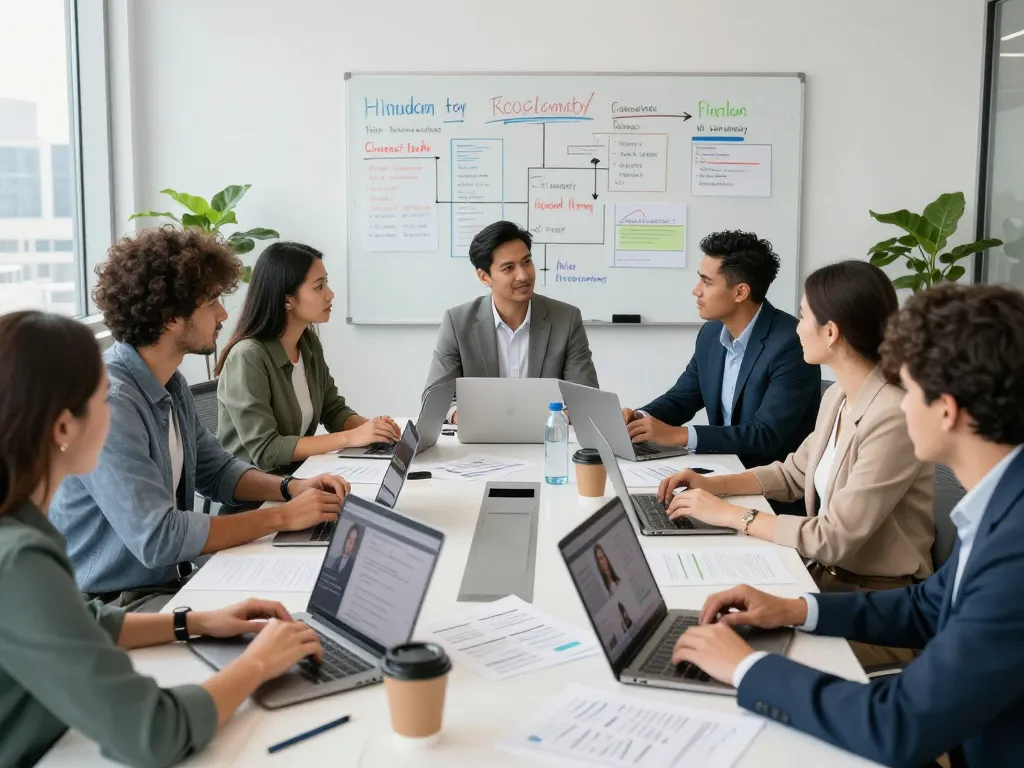 Diverse team collaboration in a recruiting agency showcasing the value of staffing agencies in connecting talent with opportunities
