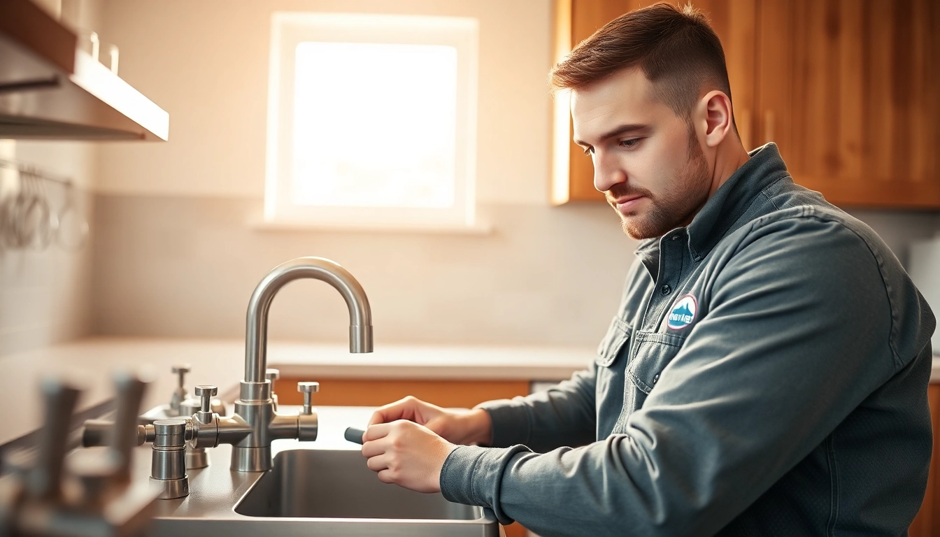 Efficient installation in north shore plumbing with a professional plumber in action.