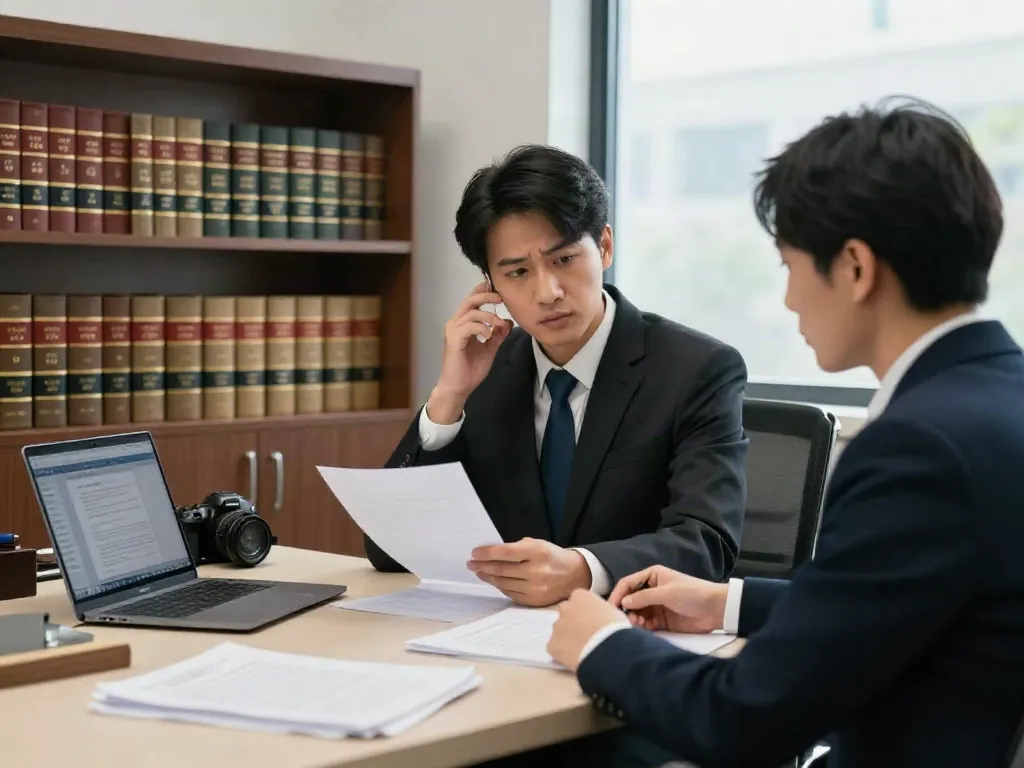 DUI lawyers in Cobb County GA consulting with a client in an office setting.