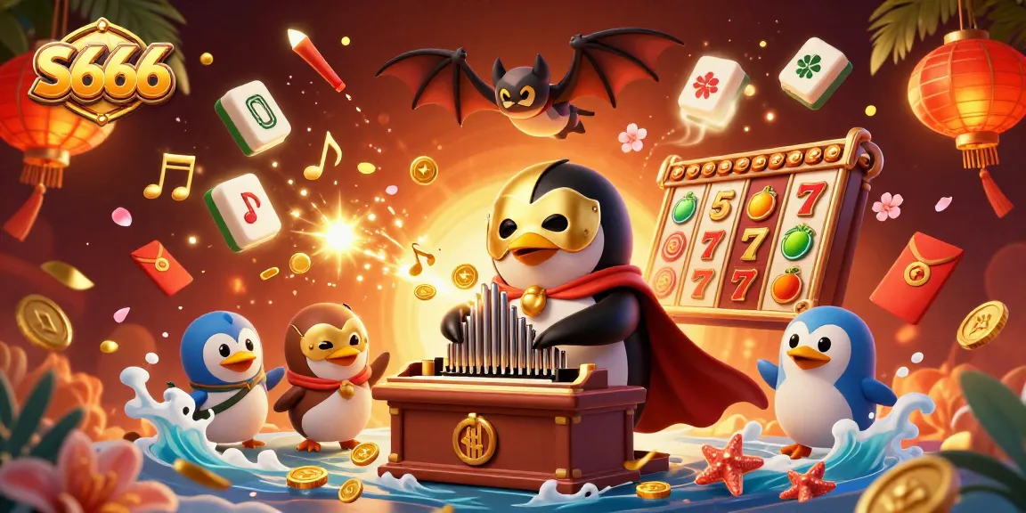 Experience thrilling gameplay at S666 with our penguin organist and golden game elements!