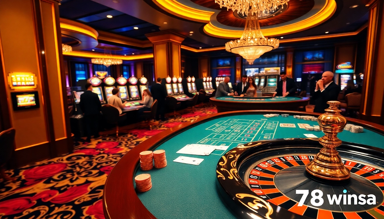 Experience luxury gaming at https://78wins.io/ with vibrant casino tables, cards, and roulette action.