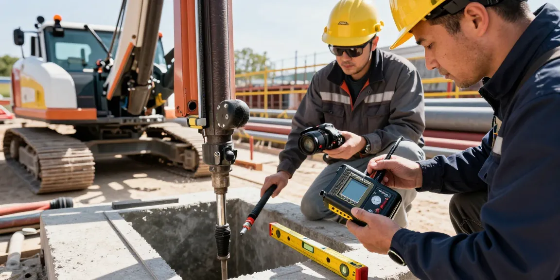 DigiTrak transmitter for sale showcased on site, technicians inspecting equipment for precision drilling.