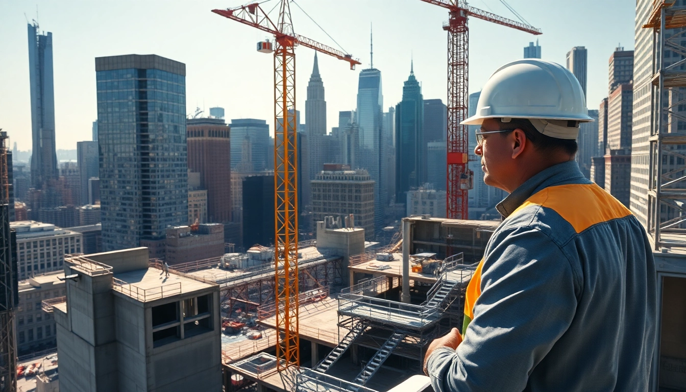 New York City Commercial General Contractor managing a vibrant construction project in Manhattan.