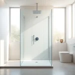 Showcase of sunny shower usa inc's luxurious shower system in a modern bathroom setting.
