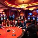 Experience thrilling gaming action at U888's luxurious casino tables.