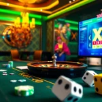 Experience the thrill of xx88 game with vibrant casino visuals showcasing poker chips and roulette.