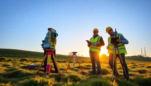 Topographical Surveyors London Surrey conducting a professional land survey with advanced equipment.