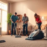 Find the best carpet cleaners near me in a professional cleaning setting.