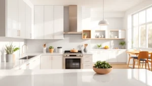 Transform old cabinets with cabinet refacing Largo FL in this stunning kitchen makeover.