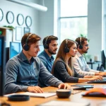 Find expert msp companies near me providing IT solutions and support in a modern workspace.