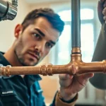Providing expert whole house repiping services St Petersburg FL in a bright residential setting with copper pipes.