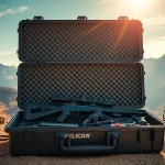 Shop the Pelican gun case for sale, showcasing its durable design and interior features.