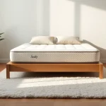 Experience the comfort of a Sealy memory foam mattress in a serene bedroom setting.