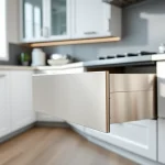 Discover the features of a Double Wall Drawer System in a modern kitchen setup.