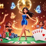 Experience the thrill of gaming with Sunwin, featuring vibrant casino elements and a glamorous atmosphere.