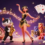 Experience excitement with Sunwin as a 3D woman in flapper dress spins the roulette wheel.