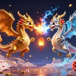 Experience the thrill of สล็อต with golden dragons and rich casino elements in an enchanting 3D illustration.