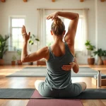 Learn how to relieve back pain naturally through yoga poses in a calming studio.