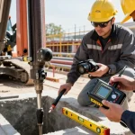 DigiTrak transmitter for sale showcased on site, technicians inspecting equipment for precision drilling.