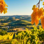 Grapevines in Clarksburg, California showcasing the region's wine culture and natural beauty.