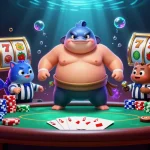 Join the fun at 88bet with vibrant underwater casino action featuring blowfish and poker elements.