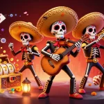 Engage with the vibrant world of slots at website G28 featuring mariachi skeletons and colorful gaming elements.