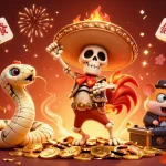 Engage with the vibrant world of trang chủ 88aa as characters celebrate around gold coins in this dynamic casino illustration.