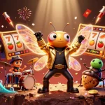 Players experience vibrant entertainment at trang chủ Thabet with lively characters in a colorful, action-packed casino setting.